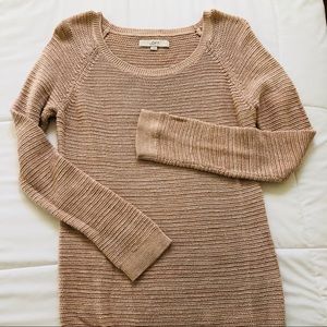 LOFT Pink Marled Knit Sweater